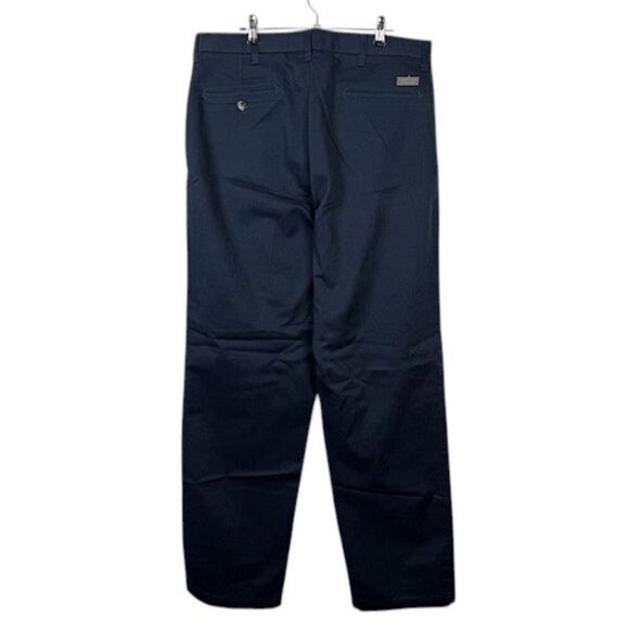 Timber Creek Navy Blue Flat Front Men's Trousers Khakis Chinos Size 34x34 - Picture 3 of 12